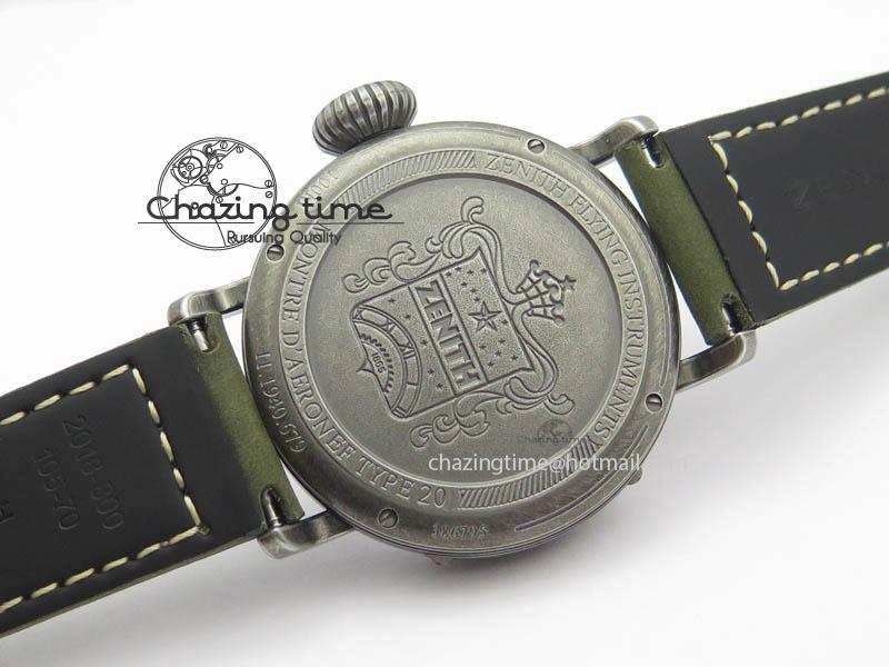 Pilot Type 20 Extra Special 40mm Aged SS V6F 1:1 Best Edition On Asso Strap MIYOTA9015 (Green)