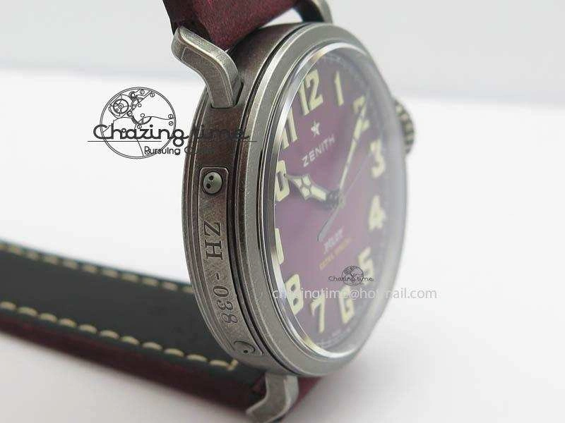Pilot Type 20 Extra Special 40mm Aged SS V6F 1:1 Best Edition On Asso Strap MIYOTA9015 (Pink)