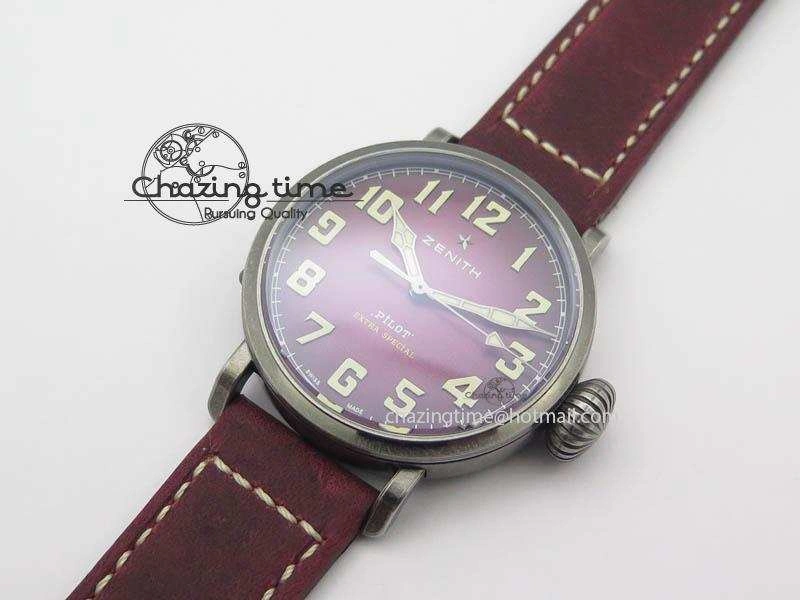 Pilot Type 20 Extra Special 40mm Aged SS V6F 1:1 Best Edition On Asso Strap MIYOTA9015 (Pink)