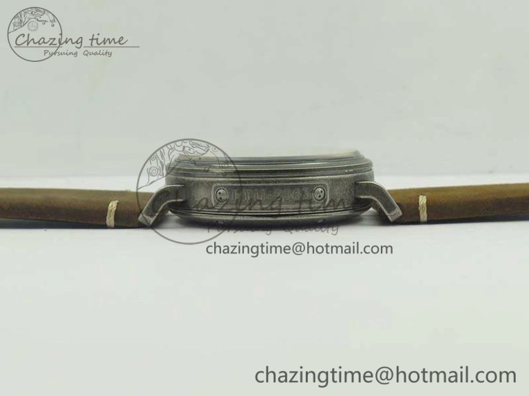 Pilot Type 20 Extra Special 45mm Aged SS Case V6F 1:1 Best Edition Gray Dial On Asso Strap A2824