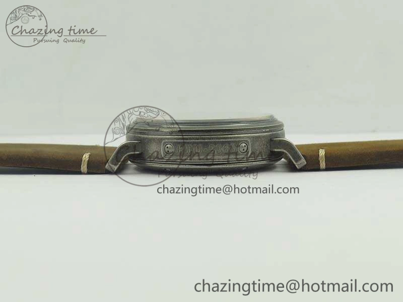 Pilot Type 20 Extra Special 45mm Aged SS Case V6F 1:1 Best Edition Gray Dial On Asso Strap A2824