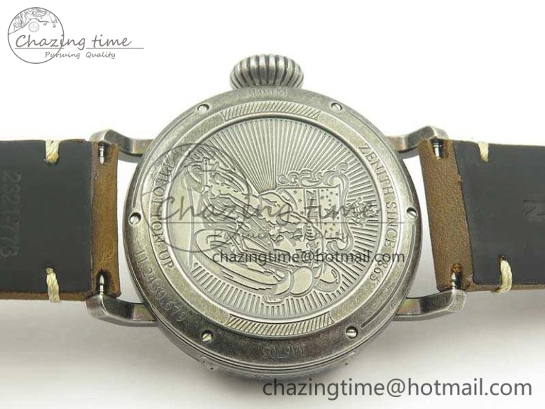 Pilot Type 20 Extra Special 45mm Aged SS Case V6F 1:1 Best Edition Gray Dial On Asso Strap A2824
