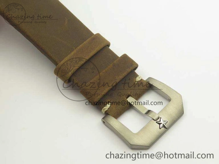 Pilot Type 20 Extra Special 45mm Aged SS Case V6F 1:1 Best Edition Gray Dial On Asso Strap A2824