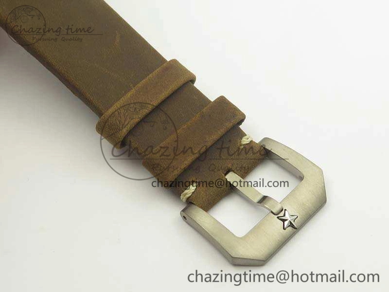 Pilot Type 20 Extra Special 45mm Aged SS Case V6F 1:1 Best Edition Gray Dial On Asso Strap A2824
