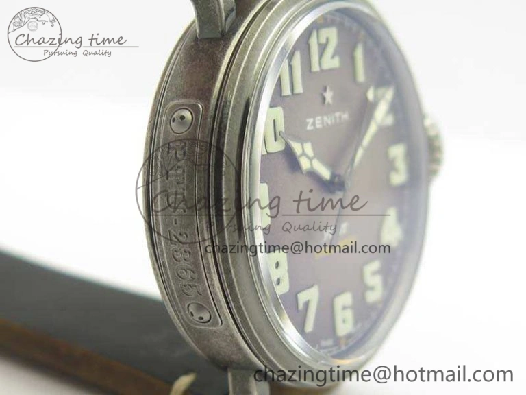 Pilot Type 20 Extra Special 45mm Aged SS Case V6F 1:1 Best Edition Gray Dial On Asso Strap A2824