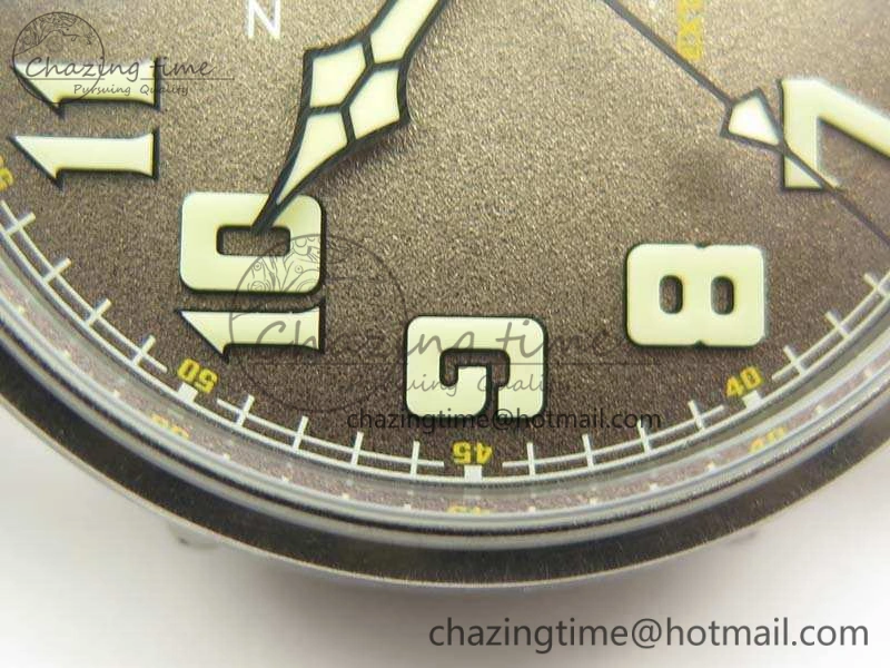 Pilot Type 20 Extra Special 45mm Aged SS Case V6F 1:1 Best Edition Gray Dial On Asso Strap A2824
