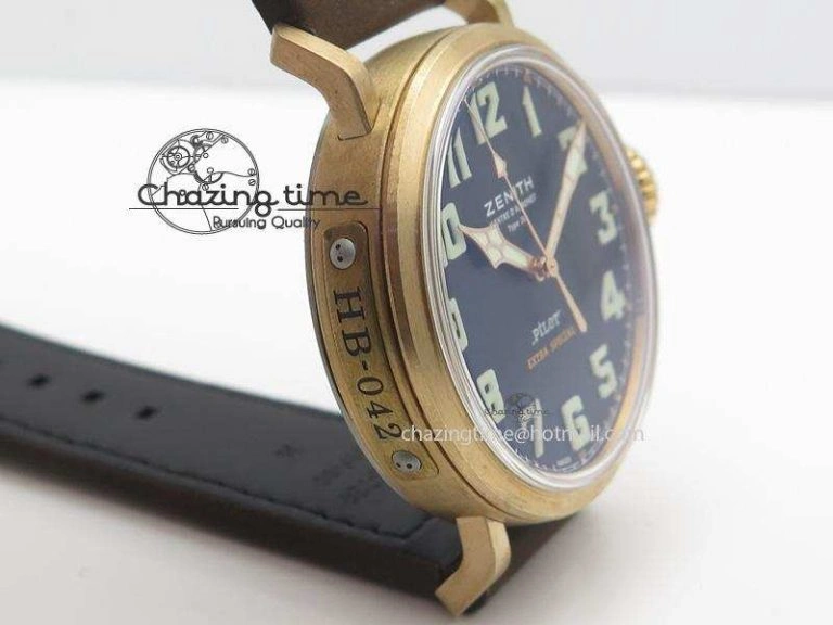 Pilot Type 20 Extra Special Bronze V6F 1:1 Best Edition On Brown Asso Strap A2824