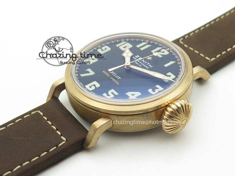 Pilot Type 20 Extra Special Bronze V6F 1:1 Best Edition On Brown Asso Strap A2824