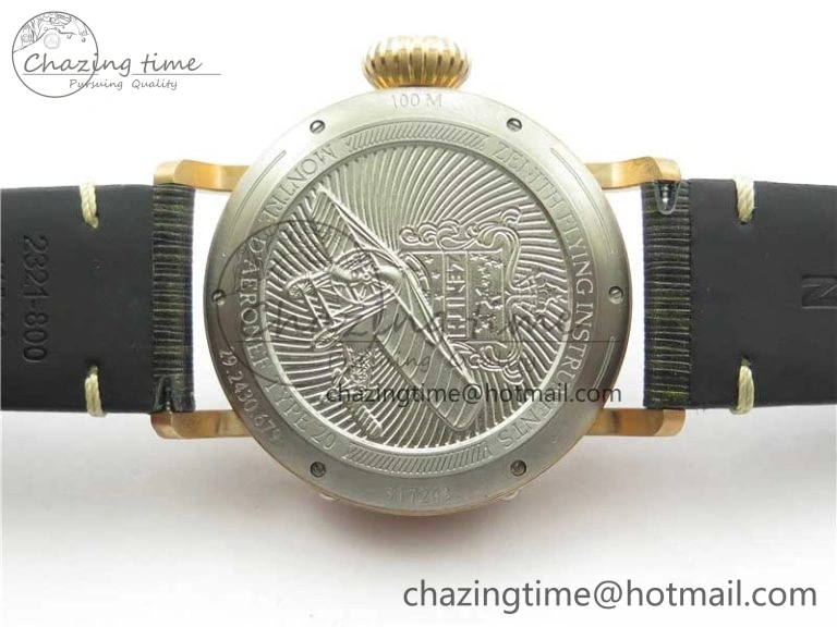 Pilot Type 20 Extra Special Bronze XF 1:1 Best Edition Green Dial on Green Leather Strap A2824