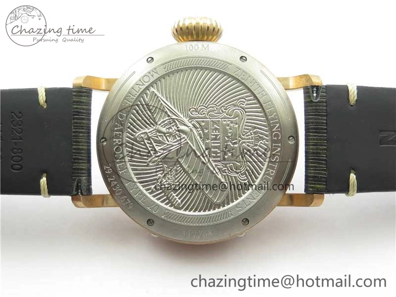 Pilot Type 20 Extra Special Bronze XF 1:1 Best Edition Green Dial on Green Leather Strap A2824