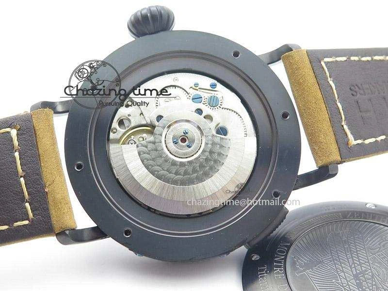 Pilot Type 20 Extra Special PVD 47mm Black Dial Camouflage Markers On Brown Asso Strap A23J