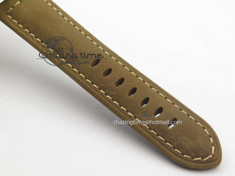 Pilot Type 20 Extra Special PVD 47mm Black Dial Camouflage Markers On Brown Asso Strap A23J