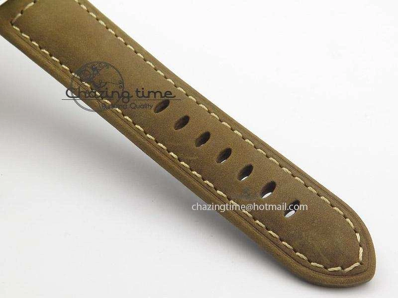 Pilot Type 20 Extra Special PVD 47mm Black Dial Camouflage Markers On Brown Asso Strap A23J
