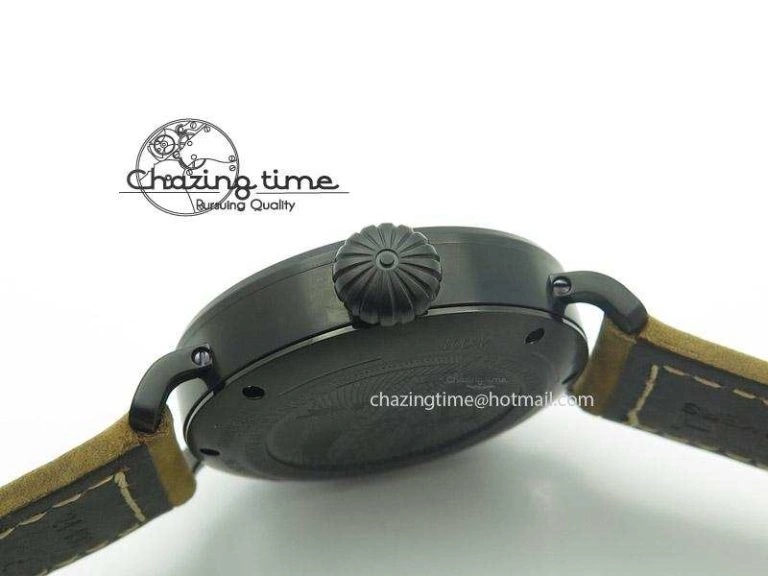 Pilot Type 20 Extra Special PVD 47mm Black Dial On Brown Asso Strap A23J