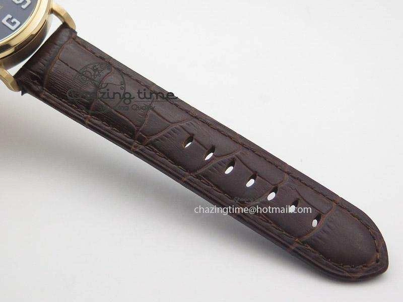 Pilot Type 20 Extra Special RG 47mm Black Dial Camouflage Markers On Brown Asso Strap A23J