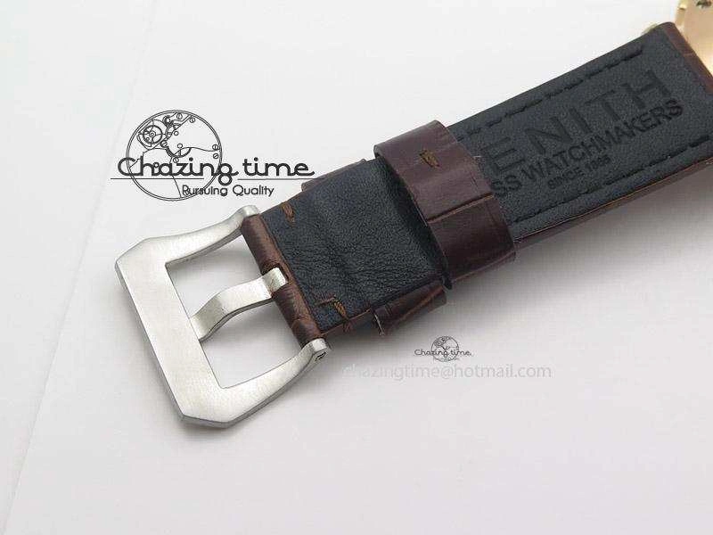 Pilot Type 20 Extra Special RG 47mm Black Dial Camouflage Markers On Brown Asso Strap A23J