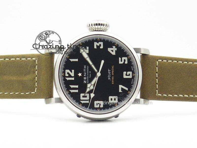Pilot Type 20 Extra Special SS 45mm V6F 1:1 Best Edition On Brown Asso Strap A2892