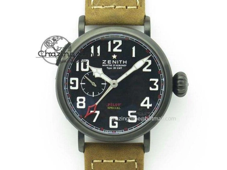 Pilot Type 20 Extra Special SS 45mm V6F 1:1 Best Edition On Brown Asso Strap A2892