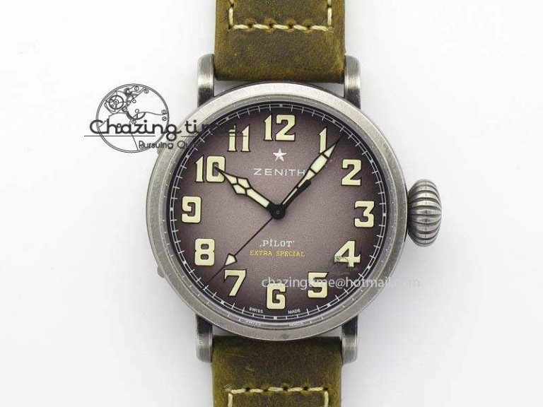 Pilot Type 20 Extra Special SS 45mm ZF 1:1 Best Edition On Asso Strap A2892 V2