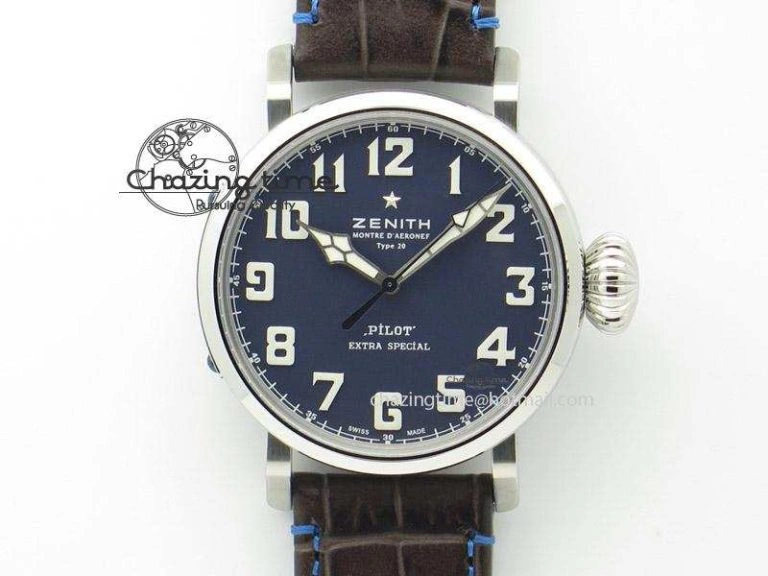 Pilot Type 20 Extra Special SS 45mm ZF 1:1 Best Edition On Asso Strap A2892 V2