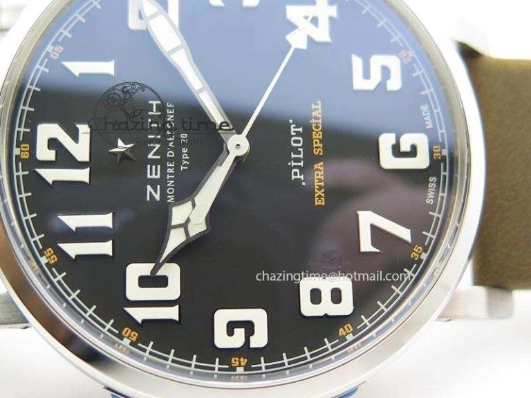 Pilot Type 20 Extra Special SS 45mm ZF 1:1 Best Edition On Asso Strap A2892 V2