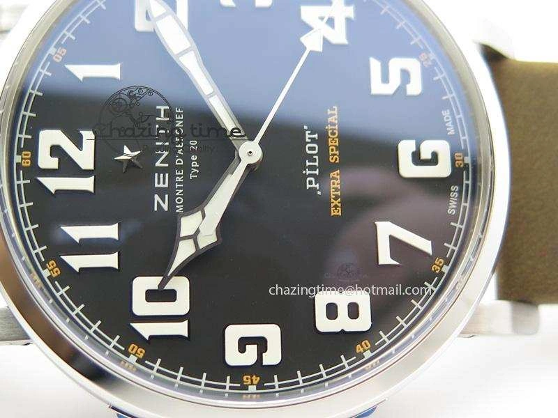 Pilot Type 20 Extra Special SS 45mm ZF 1:1 Best Edition On Asso Strap A2892 V2