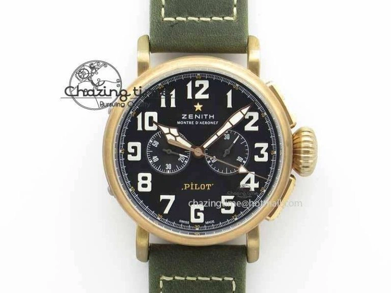 Pilot Type 20 Extra Special SS 45mm ZF 1:1 Best Edition On Asso Strap A2892 V2