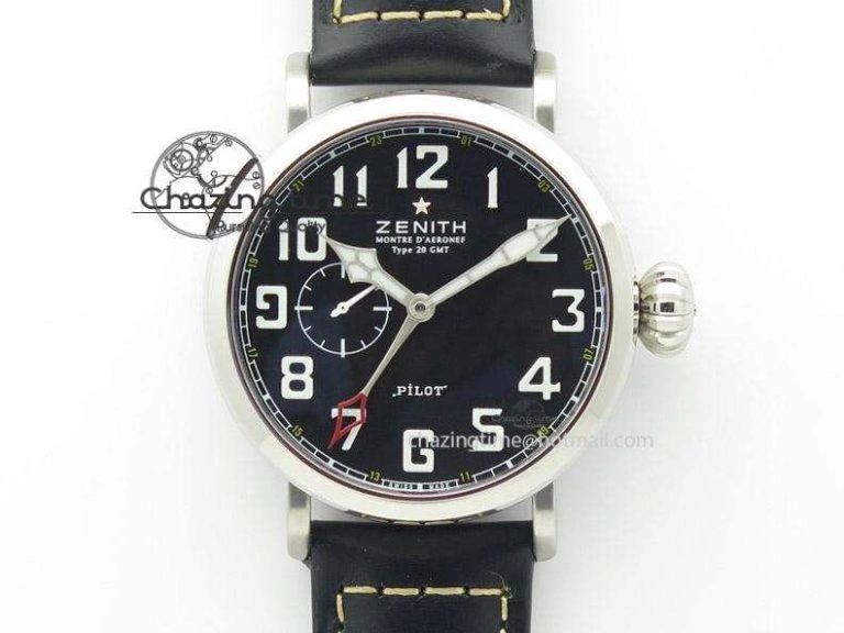 Pilot Type 20 Extra Special SS 45mm ZF 1:1 Best Edition On Asso Strap A2892 V2
