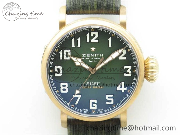 Pilot Type 20 Extra Special SS 45mm ZF 1:1 Best Edition On Asso Strap A2892 V2
