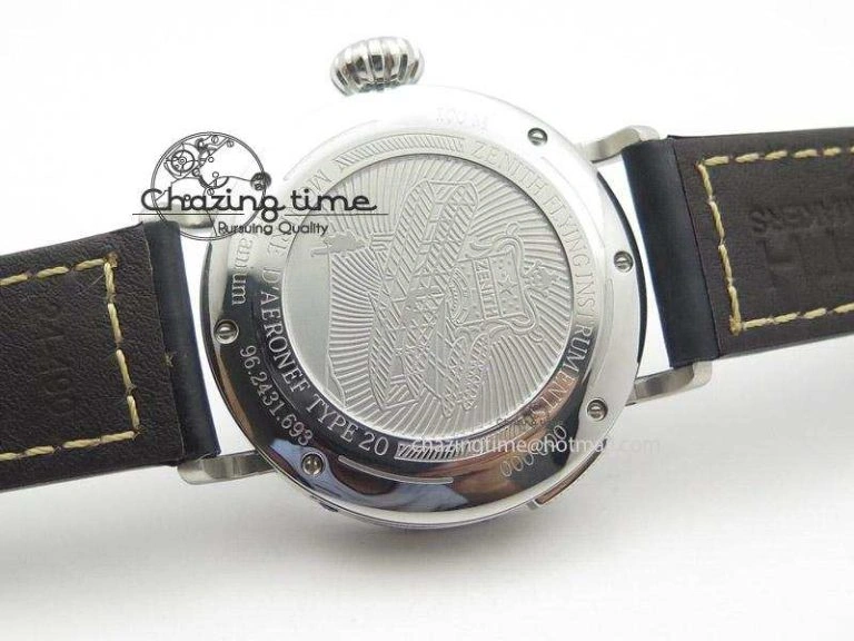 Pilot Type 20 Extra Special SS 47mm Black Dial on black Asso Strap A23J