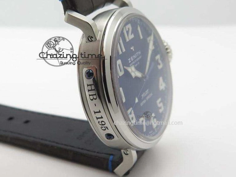 Pilot Type 20 Extra Special V6F 1:1 Best Edition SS 45mm Blue Dial On Brown Leather Strap A2824