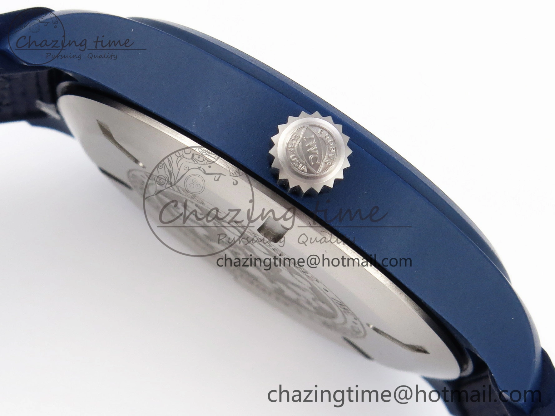 Pilot’s Watch Laureus Blue Ceramic IW328101 ZF 1:1 Best Edition on Blue Nylon Strap A32111
