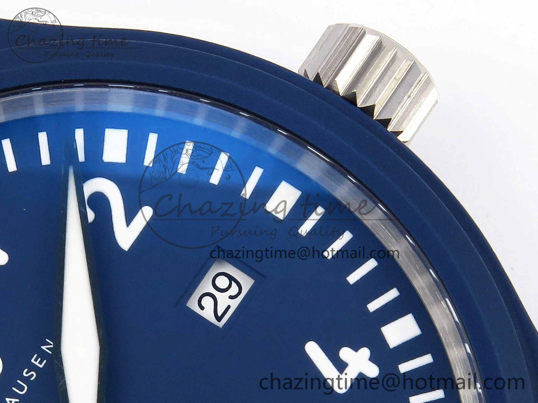 Pilot’s Watch Laureus Blue Ceramic IW328101 ZF 1:1 Best Edition on Blue Nylon Strap A32111