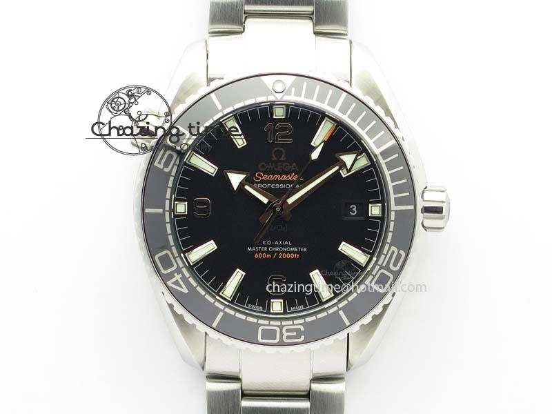Planet Ocean 2016 43.5mm SS Black Bezel BP 1:1 Best Edition Black Dial On SS Bracelet A8900