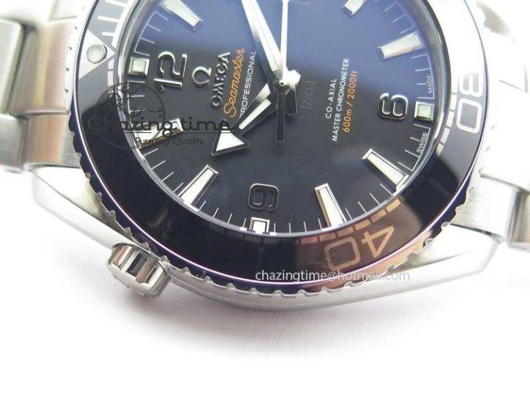 Planet Ocean 2016 43.5mm SS Black Bezel BP 1:1 Best Edition Black Dial On SS Bracelet A8900