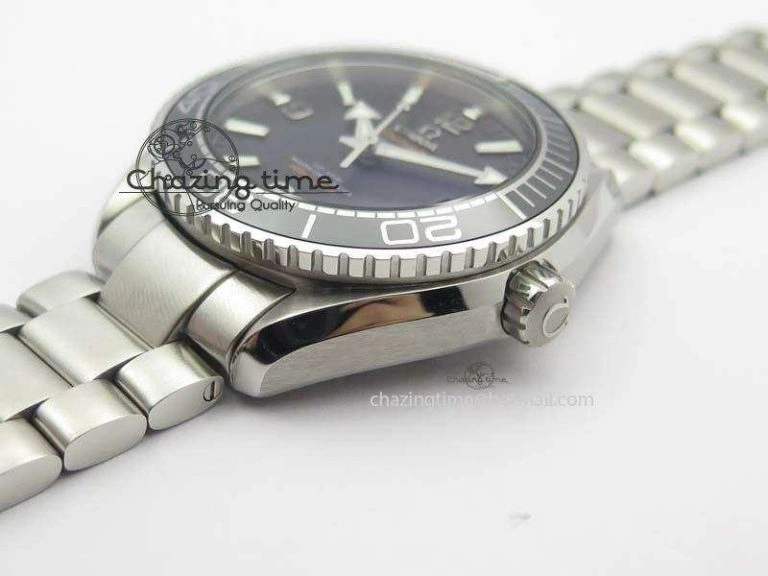 Planet Ocean 2016 43.5mm SS Black Bezel BP 1:1 Best Edition Black Dial On SS Bracelet A8900