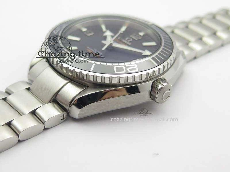 Planet Ocean 2016 43.5mm SS Black Bezel BP 1:1 Best Edition Black Dial On SS Bracelet A8900