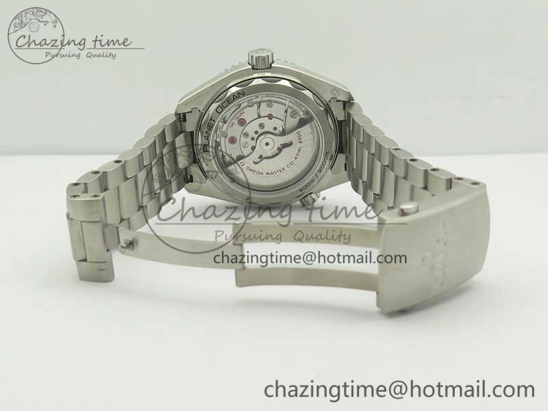 Planet Ocean 2016 43.5mm SS Blue Bezel OM 1:1 Best Edition Blue Dial on SS Bracelet A8900 V2