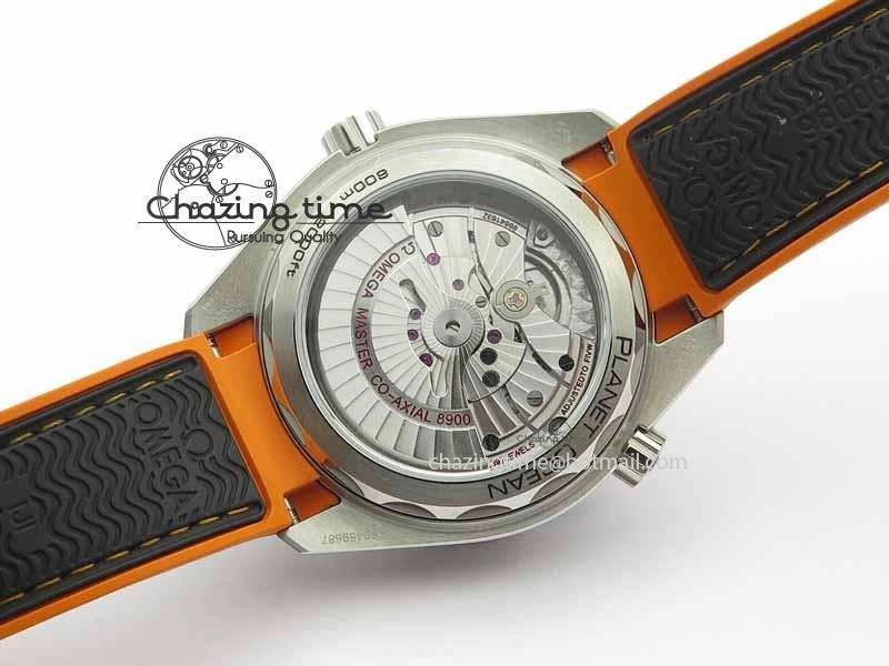 Planet Ocean 2016 43.5mm SS OM 1:1 Best Edition Black Dial On Black Nylon Strap A8900