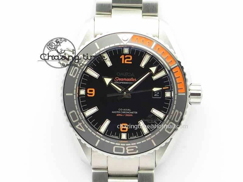 Planet Ocean 2016 43.5mm SS OM 1:1 Best Edition Black Dial On SS Bracelet A8900