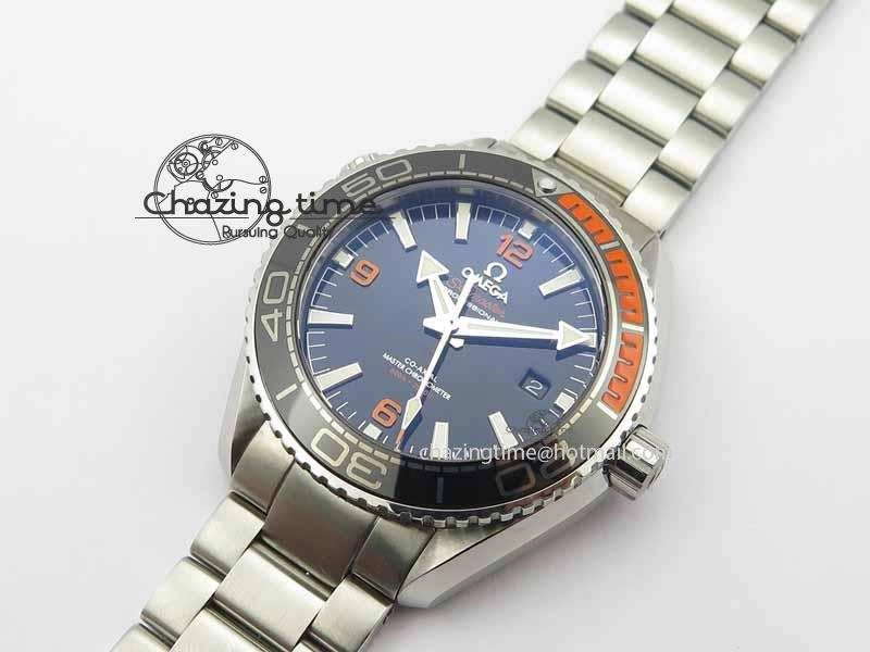 Planet Ocean 2016 43.5mm SS OM 1:1 Best Edition Black Dial On SS Bracelet A8900