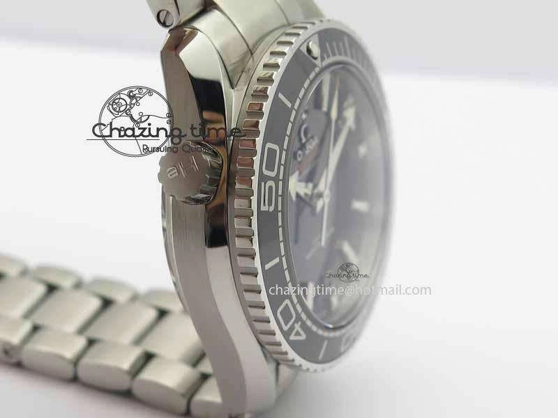Planet Ocean 2016 43.5mm SS OM 1:1 Best Edition Black Dial On SS Bracelet A8900