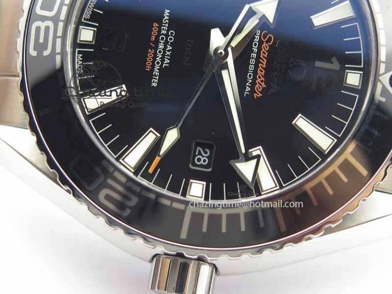 Planet Ocean 2016 43.5mm SS OM 1:1 Best Edition Black Dial On SS Bracelet A8900