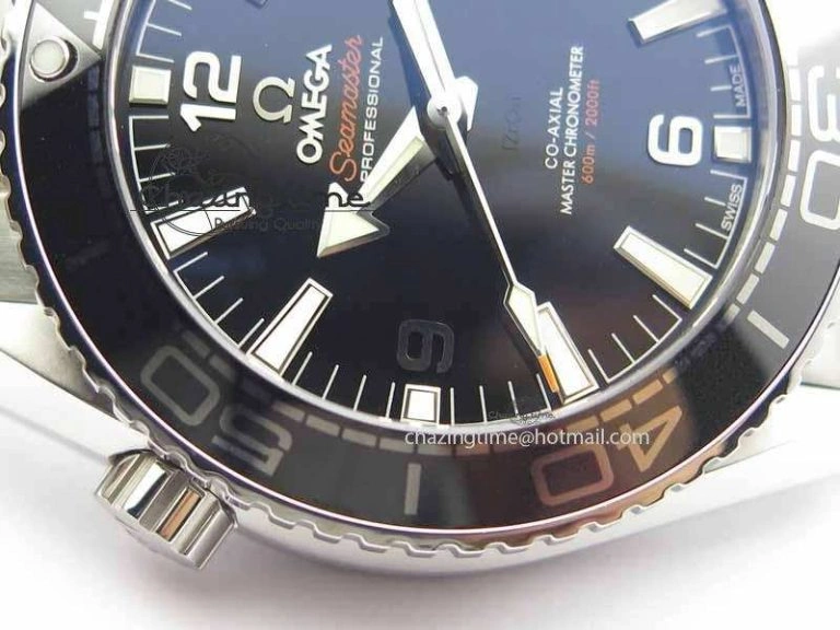 Planet Ocean 2016 43.5mm SS OM 1:1 Best Edition Black Dial On SS Bracelet A8900