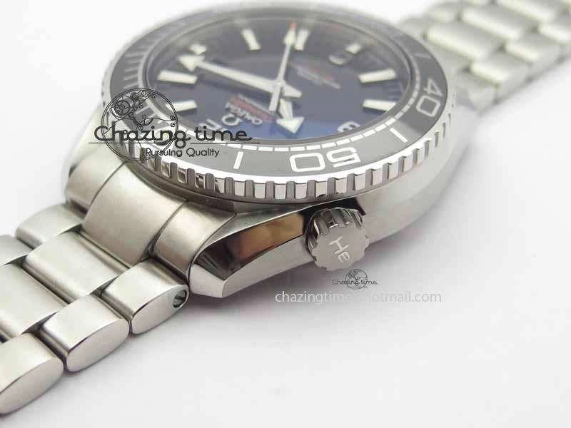 Planet Ocean 2016 43.5mm SS OM 1:1 Best Edition Black Dial On SS Bracelet A8900