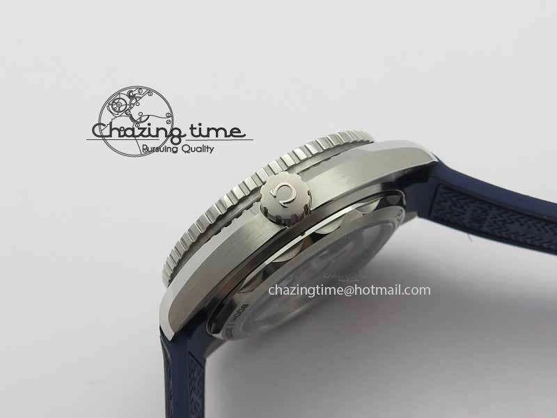 Planet Ocean 2016 43.5mm SS OM 1:1 Best Edition Blue Dial On Blue Leather Strap A8900