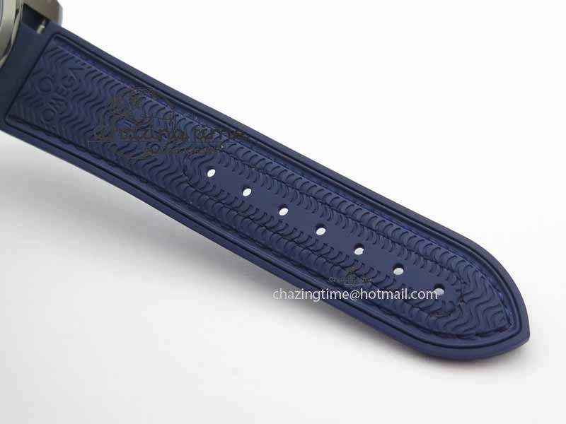 Planet Ocean 2016 43.5mm SS OM 1:1 Best Edition Blue Dial On Blue Leather Strap A8900