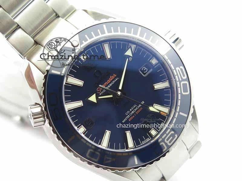 Planet Ocean 2016 43.5mm SS OM 1:1 Best Edition Blue Dial On SS Bracelet A8900