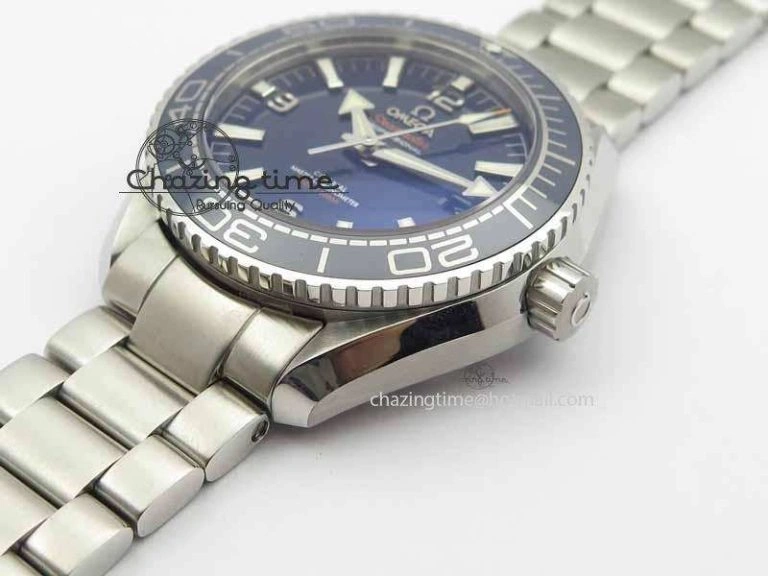 Planet Ocean 2016 43.5mm SS OM 1:1 Best Edition Blue Dial On SS Bracelet A8900