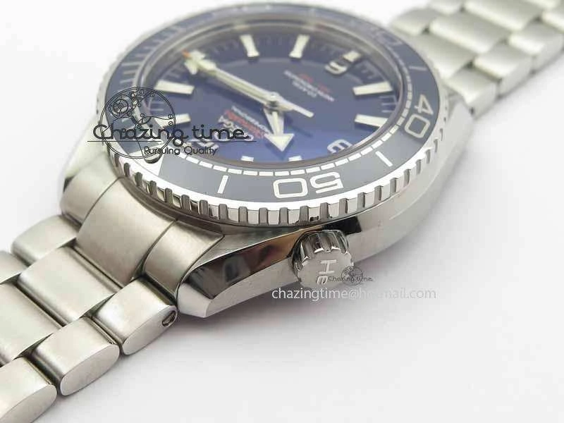 Planet Ocean 2016 43.5mm SS OM 1:1 Best Edition Blue Dial On SS Bracelet A8900
